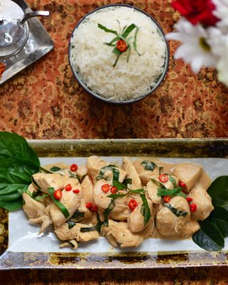 Thai Red Curry Chicken with Basil