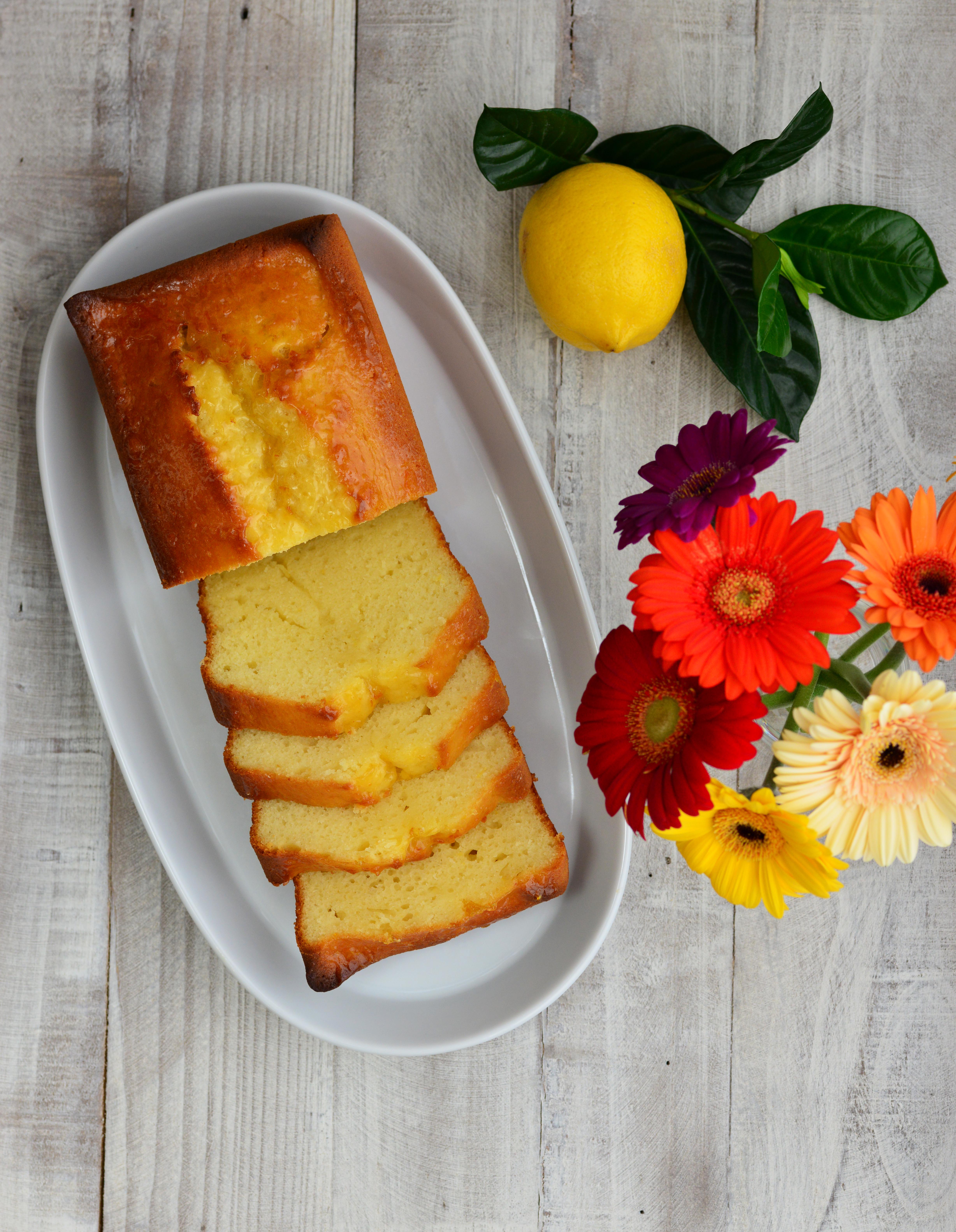French Yogurt Cake with Marmalade Glaze