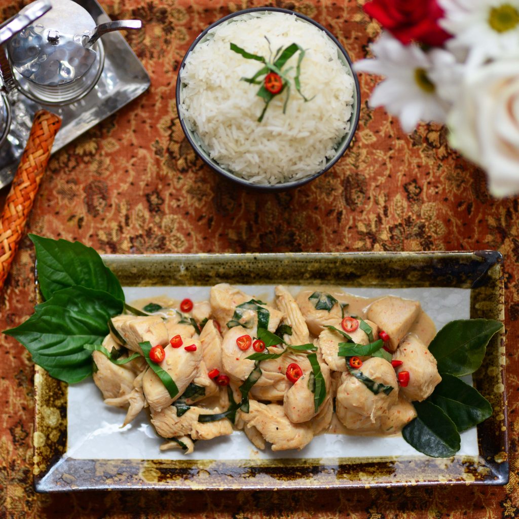 Thai Red Curry Chicken with Basil - My Global Cuisine