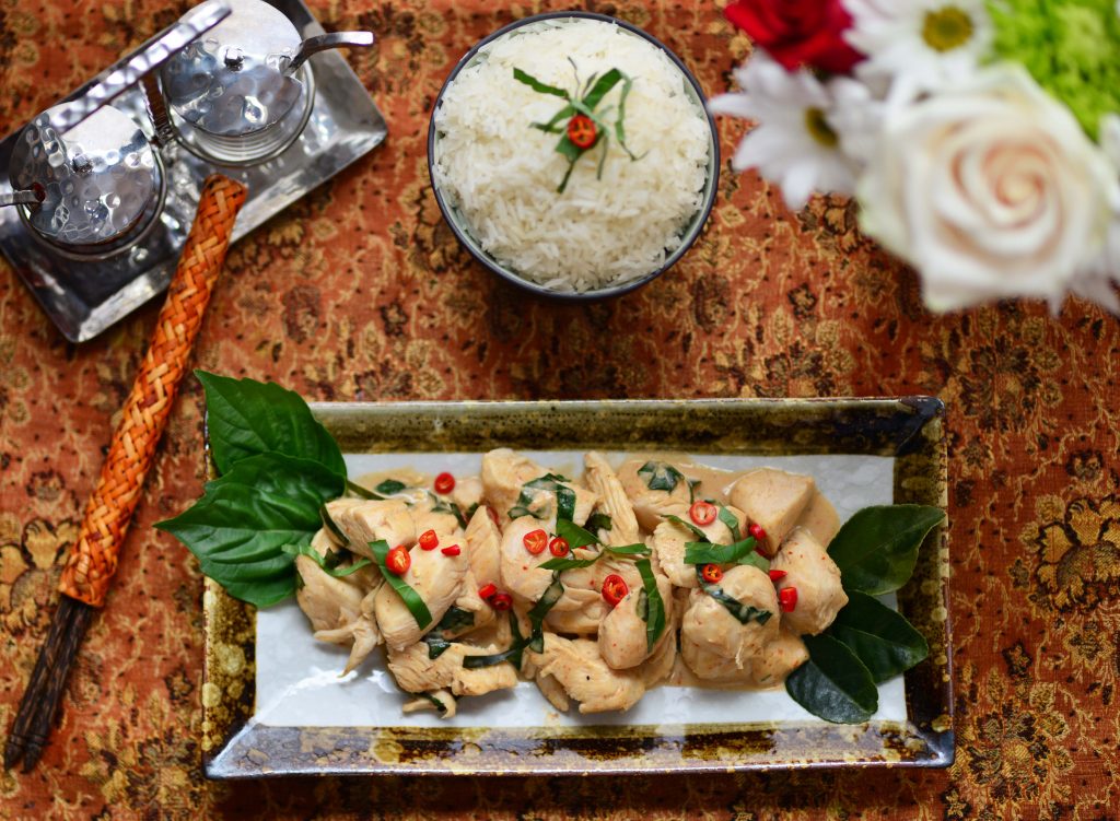 My Global Cuisine|Thai Red Curry Chicken with Basil 