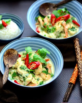 Authentic Thai Green Curry Shrimp|My Global Cuisine